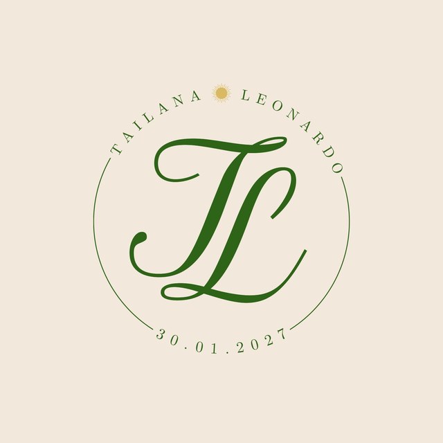 Monograma TL — Tailana e Leonardo